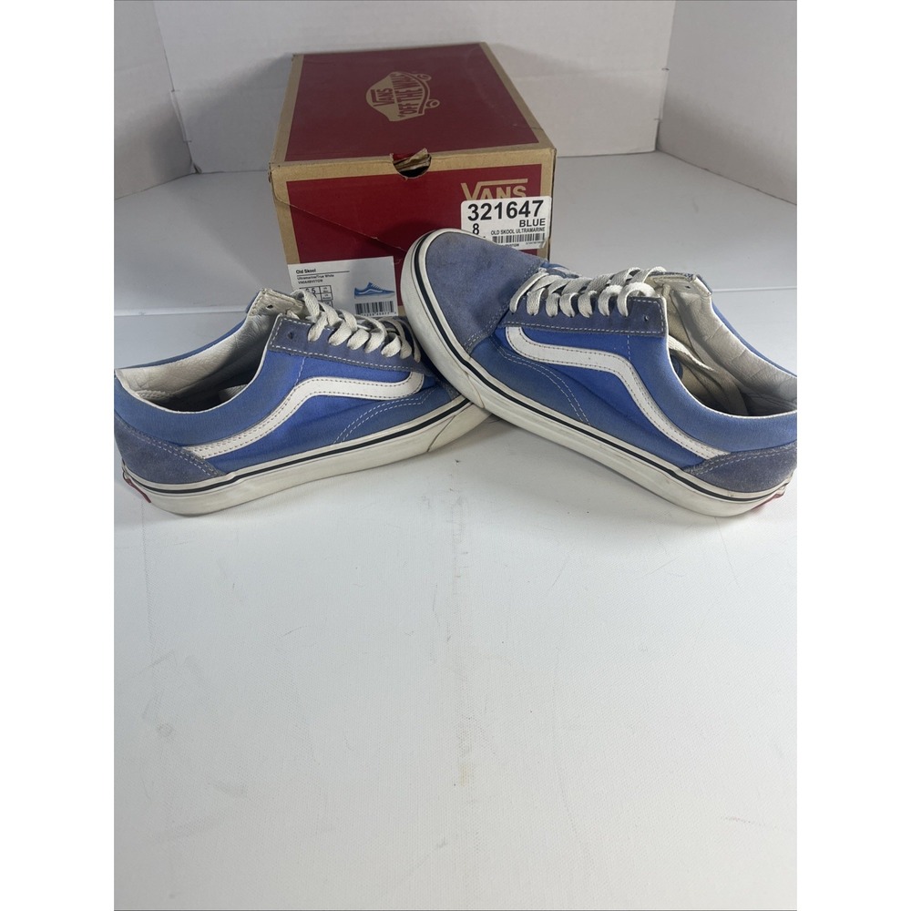 Vans Old Skool Ultramarine Womens Size 8 Blue White Athletic Sneakers 507698